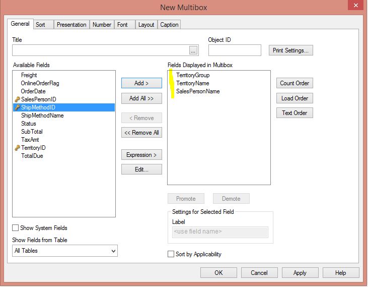 QlikView New Multibox