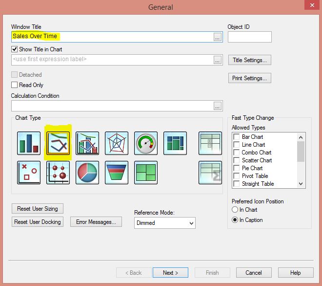 QlikView New Sheet Object General