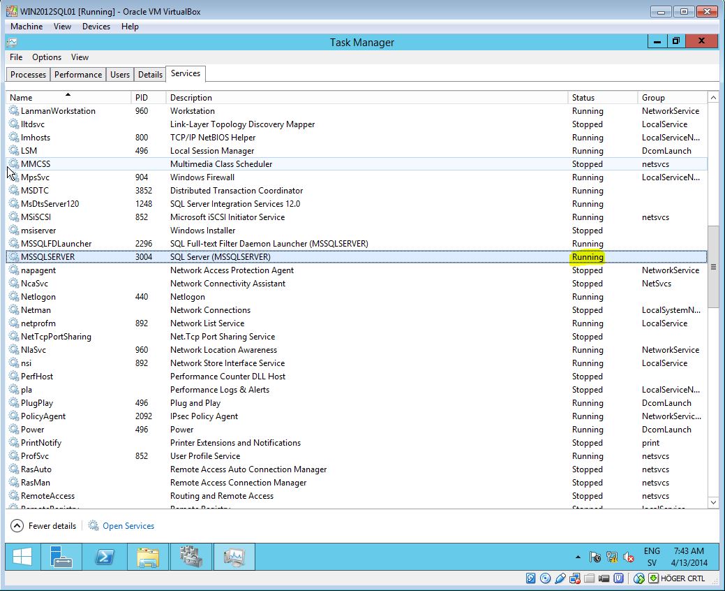 SQL Server Failover Cluster SQL Service Running On Active Node