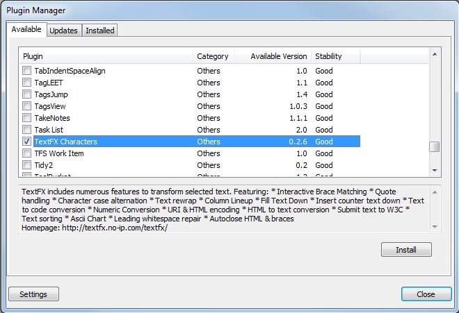 TextFX plugin download