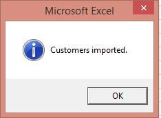 Excel Macro Message Box