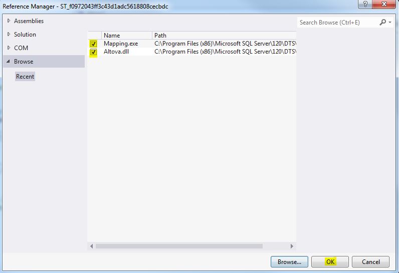 SSIS Script Task Add Reference