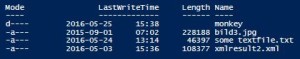 Get-ChildItem Folder Results
