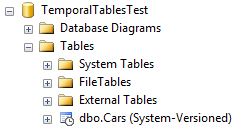Temporal Tables In Object Explorer